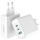 Mobilize Wall Charger Triple USB / USB-C Chargeur Sans câble Power Delivery 100W - Blanc