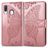 Mobigear Butterfly Housse Samsung Galaxy A40 Etui Porte-Monnaie - Rose doré