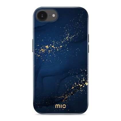 MIO Coque iPhone 16e MagSafe Coque arrière Rigide - Midnight Sparkle