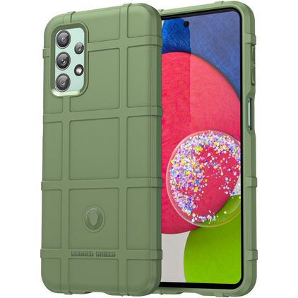 Mobigear Rugged Shield Coque Samsung Galaxy M23 Coque arrière en TPU Souple Anti-Chocs - Vert