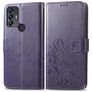 Mobigear Clover Housse TCL 30 SE Etui Porte-Monnaie - Violet