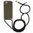 Mobigear Lanyard iPhone SE (2022) Coque avec cordon en TPU Souple - Vert