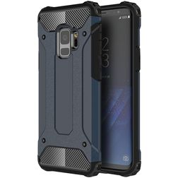 Mobigear Outdoor Coque Samsung Galaxy S9 Coque arrière Rigide Anti-Chocs - Bleu Marin