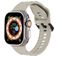 Mobigear Ripple Bracelet Silicone Apple Watch Fermeture boucle ardillon - 49/46/45/44 mm - Lumière stellaire