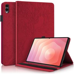 Mobigear Tree Coque Samsung Galaxy Tab S11 Ultra Etui + Porte-crayon - Rouge