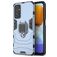 Mobigear Armor Ring Samsung Galaxy M23 Plastique rigide Coque arrière Antichoc avec bague de maintien - Bleu