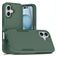 Mobigear Heavy Armor iPhone 16 Plastique rigide Coque arrière Antichoc - Vert