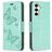 Mobigear Butterfly Housse Samsung Galaxy S23 FE Etui Porte-Monnaie - Vert