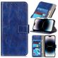 Mobigear Basic Housse iPhone 14 Pro Max Etui Porte-Monnaie - Bleu