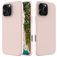 Mobigear Rubber Touch Coque iPhone 16 Pro Coque arrière en Silicone - Rose