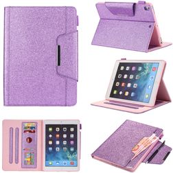 Mobigear Luxury Coque iPad 9 (2021) Etui + Porte-crayon - Violet