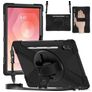Mobigear SureGrip XGuard Samsung Galaxy Tab S11 Ultra Plastique rigide / Silicone Coque arrière + Porte-stylet + Bandoulière + Support - Noir