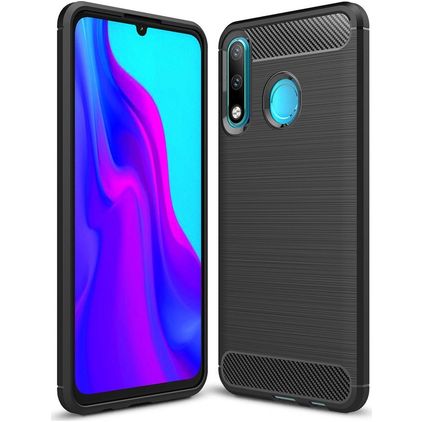 Mobigear Brushed Slim Coque Huawei P30 Lite Coque arrière en TPU Souple - Noir