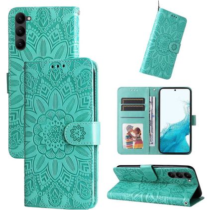 Mobigear Sunflower Samsung Galaxy S23 Étui Portefeuille - Vert