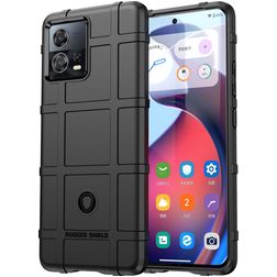 Mobigear Rugged Shield Coque Motorola Edge 30 Fusion Coque arrière en TPU Souple Anti-Chocs - Noir