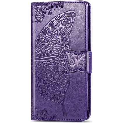 Mobigear Butterfly Housse iPhone 11 Etui Porte-Monnaie - Violet