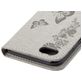 Mobigear Butterfly Housse iPhone SE (2020) Etui Porte-Monnaie - Gris