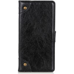 Mobigear Ranch Housse LG K50s Etui Porte-Monnaie - Noir