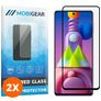 Mobigear Premium Samsung Galaxy M51 Verre trempé Protection d'écran - Compatible Coque - Noir (Lot de 2)
