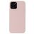 Mobigear Rubber Touch Coque iPhone 13 Coque arrière en Silicone - Sand Pink