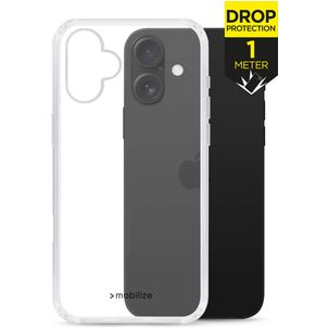 Mobilize Naked Protection Coque Transparente iPhone 16 Plus Coque arrière Rigide Anti-Chocs - Transparent
