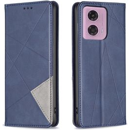 Mobigear Rhombus Slim Housse Motorola Moto G04 Etui - Bleu