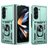 Mobigear Armor Ring Cam Slide Coque Samsung Galaxy Z Fold 7 Coque arrière Rigide Anti-Chocs avec Anneau-Support et Protecteur Lentilles - Vert