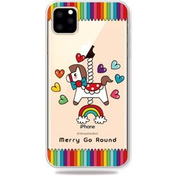 Mobigear Design Coque iPhone 11 Pro Max Coque arrière en TPU Souple - Carrousel