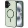 Mobiparts Hardcover iPhone 16 Plus MagSafe Plastique rigide Coque arrière - Satin Green