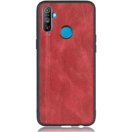 Mobigear Stitch Coque Realme C3 Coque arrière - Rouge