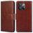 Mobigear Wallet Housse OnePlus 10T Etui Porte-Monnaie - Marron