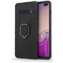 Mobigear Armor Ring Coque Samsung Galaxy S10 Plus Coque arrière Rigide Anti-Chocs avec Anneau-Support - Noir