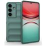 Mobigear Bumpy Coque Samsung Galaxy S26 Coque arrière en TPU Souple - Vert foncé