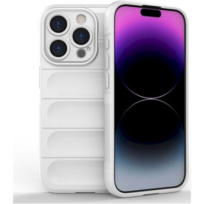 Mobigear Bumpy iPhone 15 Pro TPU souple Coque arrière - Blanc