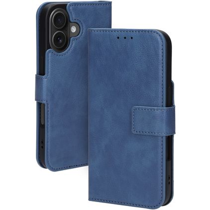 Mobiparts Classic Wallet MagSafe Housse iPhone 16 MagSafe Etui Porte-Monnaie - Steel Blue