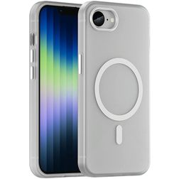 Mobigear Shockproof Coque iPhone 16e MagSafe Coque arrière Rigide - Blanc