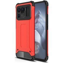 Mobigear Outdoor Coque Xiaomi Mi 11 Ultra Coque arrière Rigide Anti-Chocs - Rouge