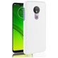 Mobigear Croco Coque Motorola Moto G7 Power Coque arrière Rigide - Blanc