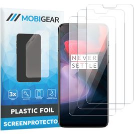 Mobigear OnePlus 6 Protection d'écran Film - Compatible Coque (Lot de 3)
