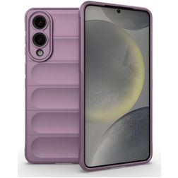 Mobigear Bumpy Coque Samsung Galaxy S25 Edge Coque arrière en TPU Souple - Violet