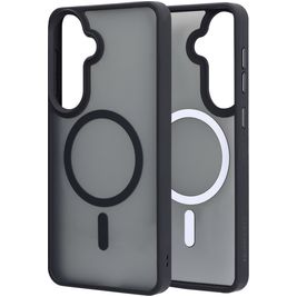 Mobiparts Hardcover Coque Samsung Galaxy S26 Plus MagSafe Coque arrière Rigide - Satin Black