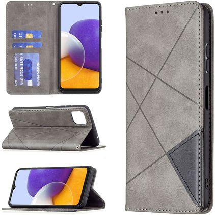 Mobigear Rhombus Slim Housse Samsung Galaxy A22 5G Etui - Gris