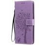 Mobigear Tree Housse LG V60 ThinQ Etui Porte-Monnaie - Violet