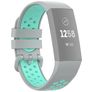 Mobigear Sport Plus Buckle Bracelet Silicone Fitbit Charge 3 Fermeture boucle ardillon - Gris / Turquoise