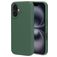 Mobiparts Coque iPhone 16 Coque arrière en Silicone - Forest Green