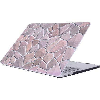 Mobigear Stone MacBook Pro 15 Pouces (2016-2019) Coque - Model 2 - Model A1707 / A1990