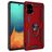 Mobigear Armor Ring Coque Samsung Galaxy A71 Coque arrière Rigide Anti-Chocs avec Anneau-Support - Rouge