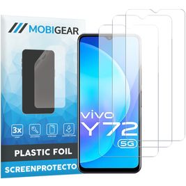 Mobigear Vivo Y72 Protection d'écran Film - Compatible Coque (Lot de 3)