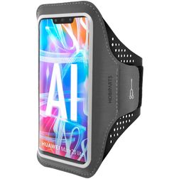 Mobiparts Comfort Fit Brassard Téléphone Huawei Mate 20 Lite Brassard Coque de Sport en Neoprène - Noir