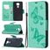 Mobigear Butterfly Housse Xiaomi Redmi Note 9 Etui Porte-Monnaie - Turquoise
